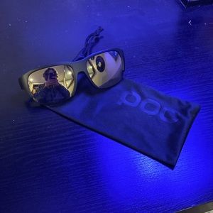 POC Define Sunglasses Uranium Black Frame & Silver Reflective ZEISS Lenses